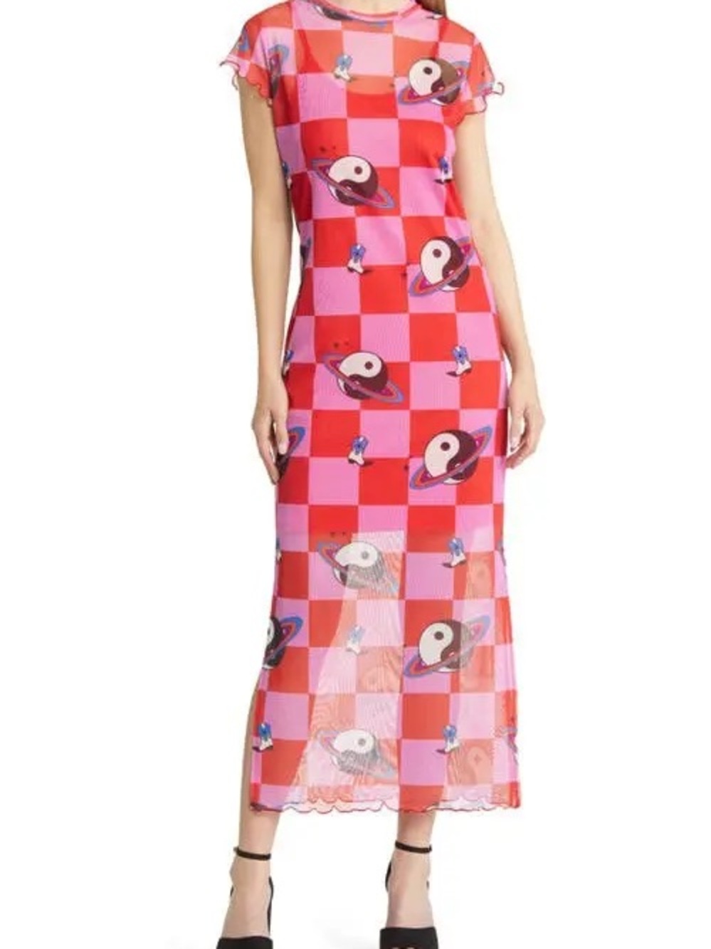 Dressed in Lala cosmic cowgirl mesh dress